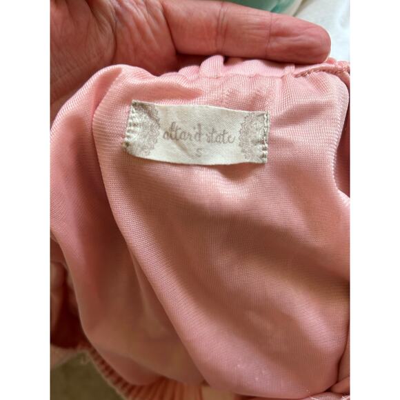 Altar’d State Pinafore style Tiered Rose Dress - Picture 6 of 6